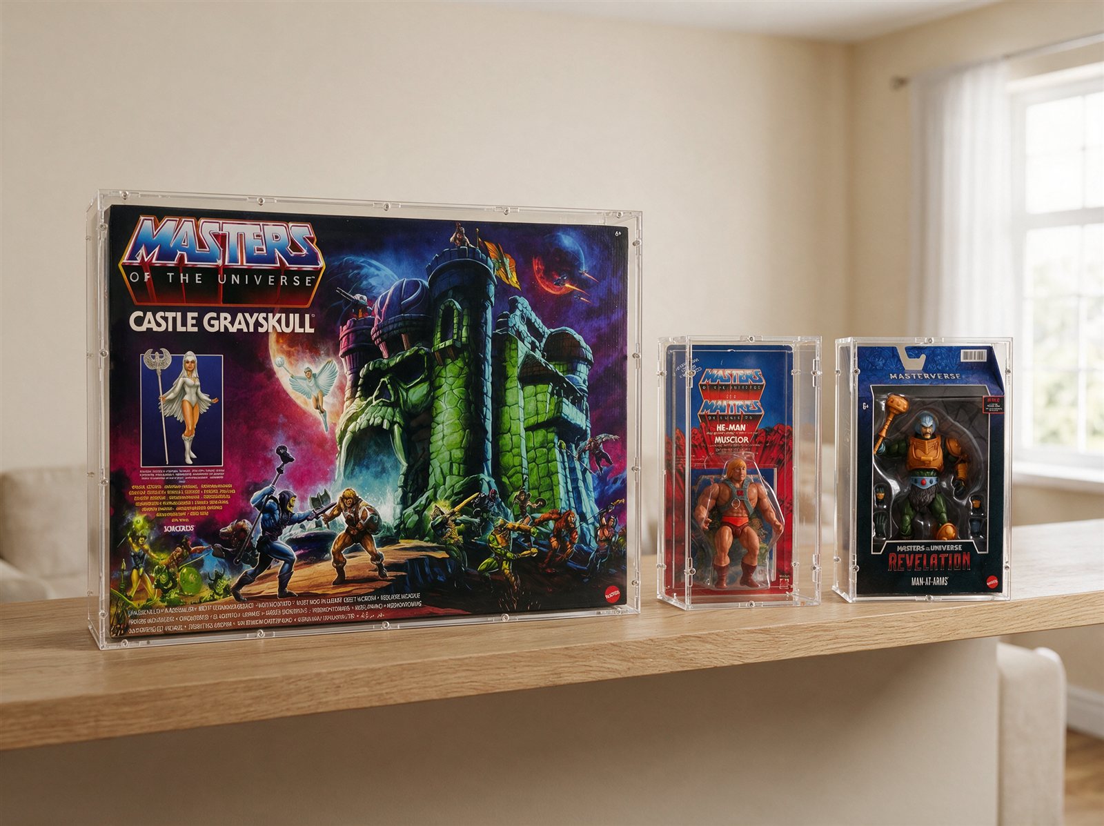 Masters of the Universe display cases and cabinets